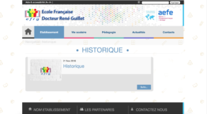 Ecole Française - Historique
